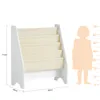 SoBuy Bücherregal Kinder mit stauraum Büchergestell Produktbild-Vorschau 4