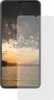 A smartphone screen protector is shown over a smartphone displaying a sunset. Produktbild-Vorschau