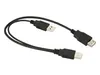 Goobay USB 2.0 Hi-Speed Dual-Power Kabel, schwarz - USB Produktbild-Vorschau 3