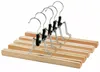 SEVICO HOLZKLEIDERBÜGEL Hosenklemmbügel Kleiderbügel Set Produktbild-Vorschau 1
