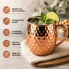 6 Moscow Mule Becher 500ml Kupferfarben Edelstahl Produktbild-Vorschau 9