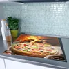 Spritzschutz Herdabdeckplatte Schneidebrett aus Glas Pizza Produktbild-Vorschau 2