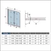 AICA 90cmx140cm Badewannenaufsatz Schwarz mit Blickdichten Produktbild-Vorschau 5