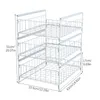 Küchenschubladen Ausziehbares Regal 33.5*43*51cm Weiß Produktbild-Vorschau 2