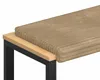 Bankkissen Plüschcord Taupe Tiefe 35 cm Produktbild-Vorschau 1
