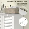 Szafka na pranie HOMCOM, szafka łazienkowa z 2 koszami na Podgląd zdjęcia produktu 6