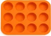 WELLHAUS Silikon Muffinform, 29.5x3x22 cm, 12 Stück, Orange Produktbild-Vorschau 4