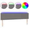 vidaXL LED Kopfteil Dunkelgrau 180x5x78/88 cm Stoff Produktbild-Vorschau 1