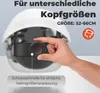 A hand is shown adjusting a dial on the inside of a white construction helmet. Produktbild-Vorschau