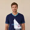 Maglietta Nebulus AHOI Uomo, Camicia, Maglietta, Collo a V, Anteprima dell’immagine prodotto 6