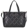 A black quilted Valentino handbag is shown against a white background. Náhľad obrázku produktu