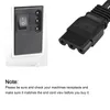 A power cord and a power receptacle with a switch, shown side-by-side. A note advising the customer to check compatibility is also present. Náhľad obrázku produktu