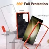 A disassembled phone case is shown with labels indicating its protective features. Produktbild-Vorschau