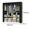 Stoffschrank 165x170x45 cm mit Kleiderstange Faltschrank Produktbild-Vorschau 10