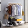 Avalo Industriestil Kleiderständer weiß mit Schuhablage | Produktbild-Vorschau 6