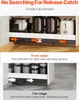 A close-up view of drawer slides demonstrating their extension capabilities, with kitchen appliances and jars visible in the background. Produktbild-Vorschau