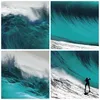 Bilder auf glas - Einteilig - Surfen Welle Türkis - 60x60cm Produktbild-Vorschau 8