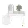 Merax Schminktisch L-Form Mit LED-Spiegel, USB, Type-C, Produktbild-Vorschau 7