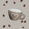 Moderne Keramik Espresso-Tassen 4er Set beige weiß rot grau Produktbild-Vorschau 6