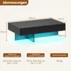 Tavolino COSTWAY con illuminazione a LED, tavolino da Anteprima dell’immagine prodotto 3