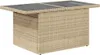 7-tlg. Garten-Sofagarnitur mit Kissen Beige Poly Rattan Produktbild-Vorschau 6