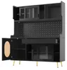Buffetschrank 145x39x171cm – Seitenboard & Küchenschrank, Produktbild-Vorschau 9