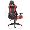 vidaXL Gaming-Stuhl Drehbar Rot PVC -  Gaming-Sessel Produktbild-Vorschau 9