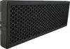 A black air purifier filter with a hexagonal honeycomb pattern inside a dark frame, presented on a white background. Produktbild-Vorschau