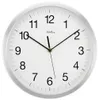 AMS 5525 Wanduhr Funk Funkwanduhr analog silbern rund groß Produktbild-Vorschau 2