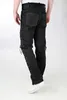 Schnürhose Lederhose Rind Nubuk Leder – Schwarz / 34 Produktbild-Vorschau 2
