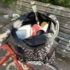 Klickfix Vorderradkorb "Košík na kolo" , černý podpis Náhled obrázku produktu 3