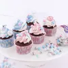 16 Zuckerfiguren für Taufe | mit rosa Streudekor Produktbild-Vorschau 5