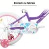 HILAND 18 Zoll Mädchen Kinderfahrrad mit Korb & Bändern, Produktbild-Vorschau 6