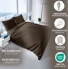 Bettwäsche 200x220cm Baumwolle Satin Damast Set Gestreift Produktbild-Vorschau 3