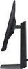 Side view of a black computer monitor on a stand against a white background. Produktbild-Vorschau