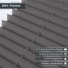 Close-up of a dark gray pleated blind, showing its texture and construction. Produktbild-Vorschau