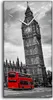 Dekor Leinwand Uhr Wandbilder 30x60 Gemälde London Auge Produktbild-Vorschau 1