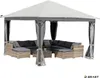 Alu Pavillon INFINITY 4x4m hellgrau Produktbild-Vorschau 8
