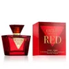A bottle of Guess Seductive Red Eau de Toilette and its packaging are displayed against a white background. Voir les images du produit