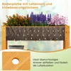 COSTWAY Letto rialzato, Letto rialzato in legno per Anteprima dell’immagine prodotto 5