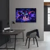 Leinwandbild Play Neon mit Zeichen 100x70 Feeby Violett Produktbild-Vorschau 2