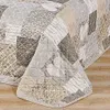 Kołdra patchworkowa na łóżko dwuosobowe - brązowa, 240x260 Podgląd zdjęcia produktu 4