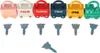 Educational Puzzle Spielzeugautos mit Vorhängeschloss Wagen Produktbild-Vorschau 4
