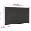vidaXL Zahradní plot WPC 180×105 cm šedý Náhled obrázku produktu 6