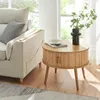 Comodino "Nordkapp" con 2 ante scorrevoli, 45 x Ø60 cm, MDF Anteprima dell’immagine prodotto 3