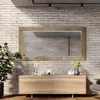 160x100 Rechteckig Rustikal Wandspiegel mit Rahmen Produktbild-Vorschau 3