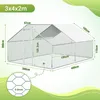 Kurnik Izrielar 3x4x2 m z dachem, ocynkowana metalowa Podgląd zdjęcia produktu 2