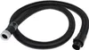 A black flexible hose with connectors on each end, presented against a white background. Anteprima dell’immagine prodotto
