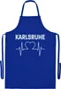 multifanshop Grillschürze - Karlsruhe - Herzschlag, blau, Produktbild-Vorschau 1