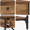 vidaXL Konzolový stolík so zásuvkami, hnedý, 100 x 34,5 x Náhľad obrázku produktu 8